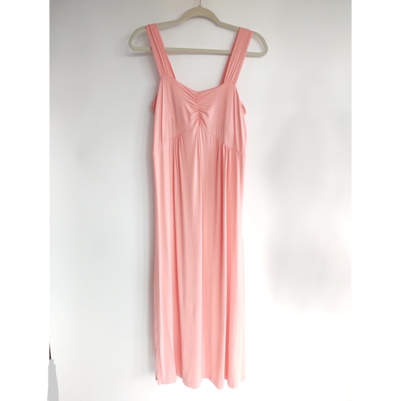 Norm Thompson Coral Pink Sleeveless Maxi Dress Size Medium - Picture 6 of 16